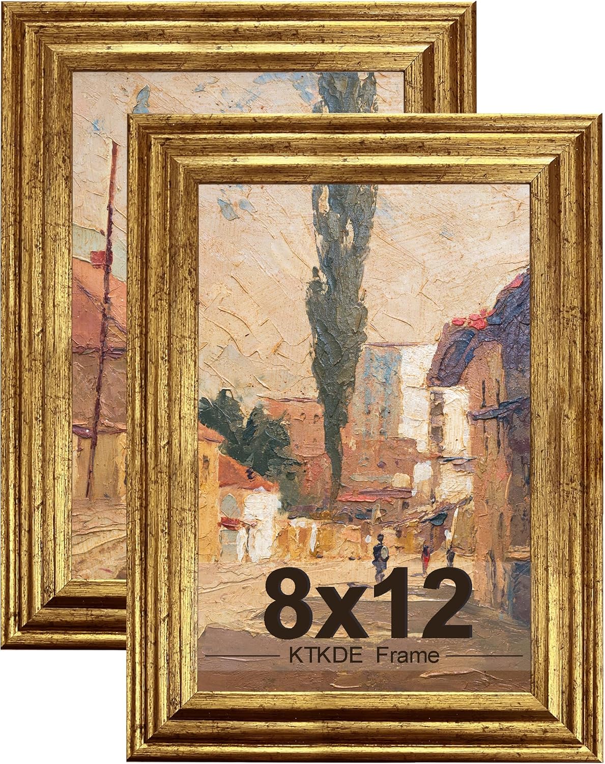 Gold Ornate Textured Frames - Multi-Size