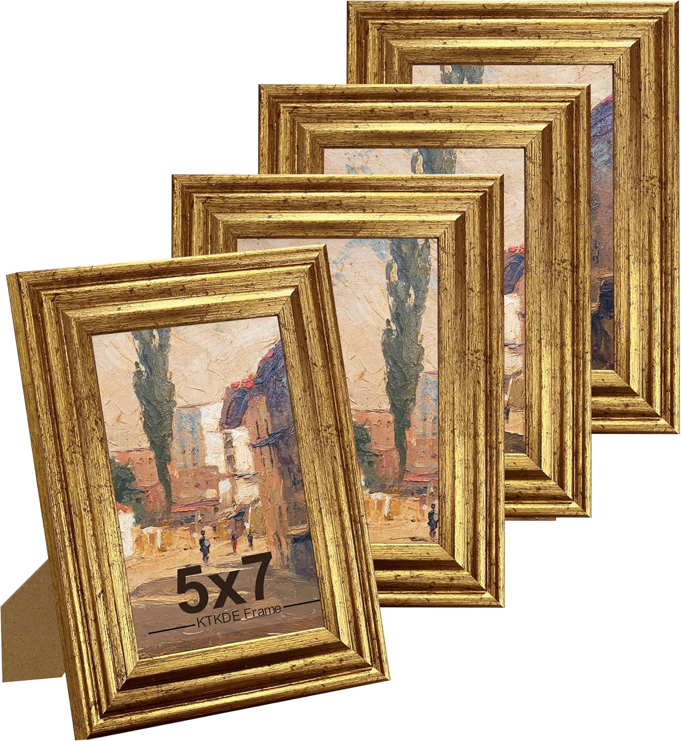 Gold Ornate Textured Frames - Multi-Size