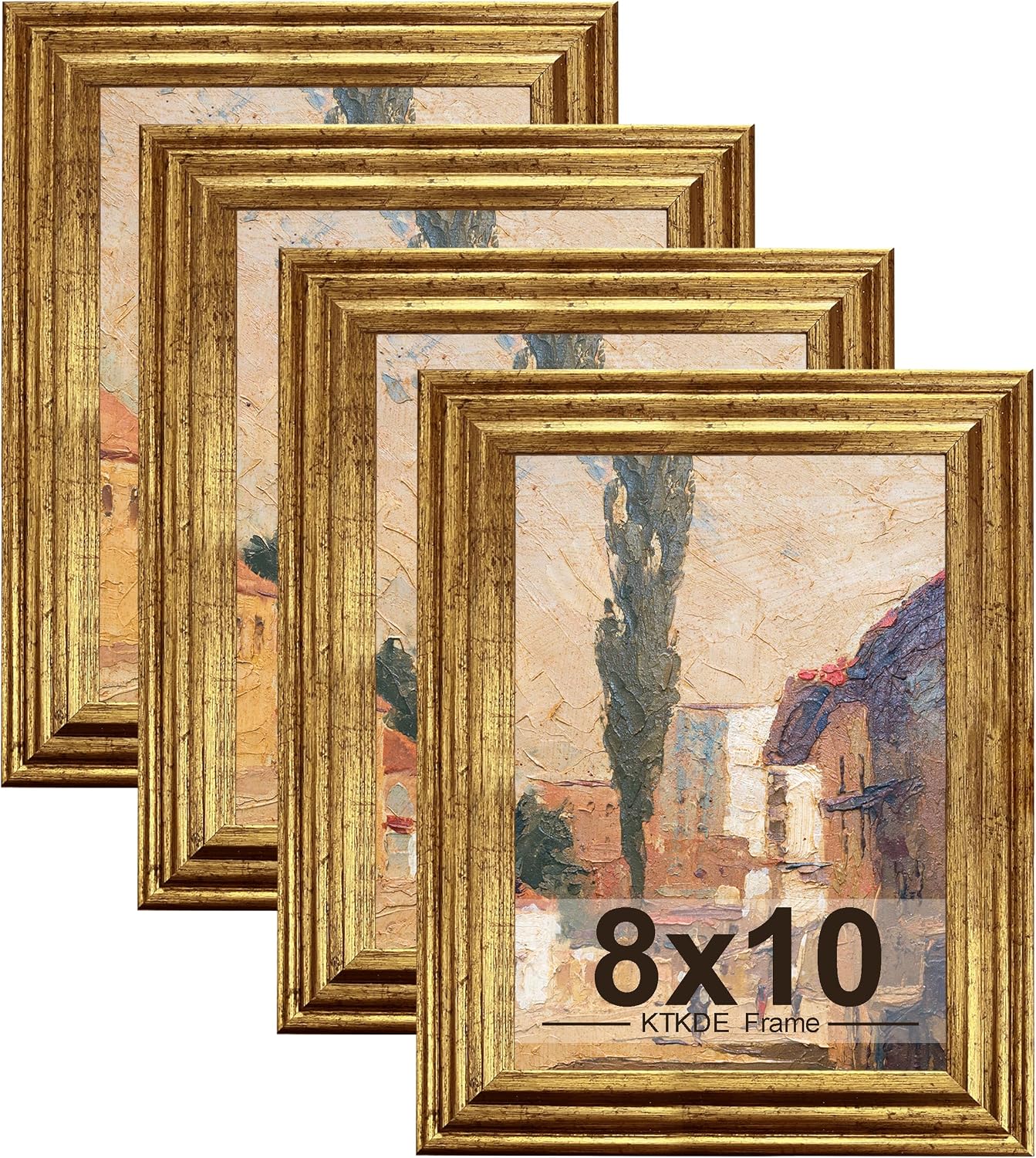 Gold Ornate Textured Frames - Multi-Size
