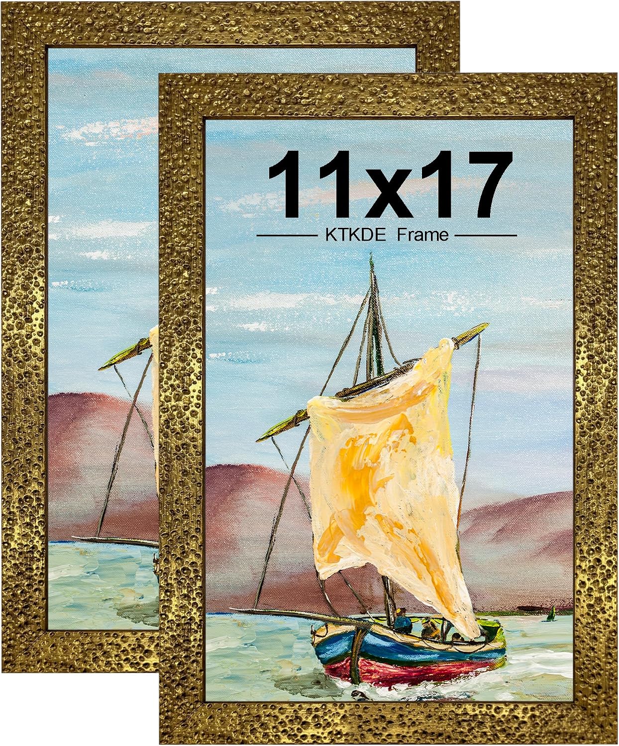 Gold Ornate Textured Frames - Multi-Size