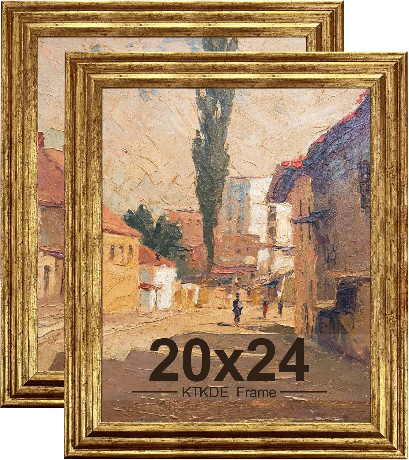 Gold Ornate Textured Frames - Multi-Size