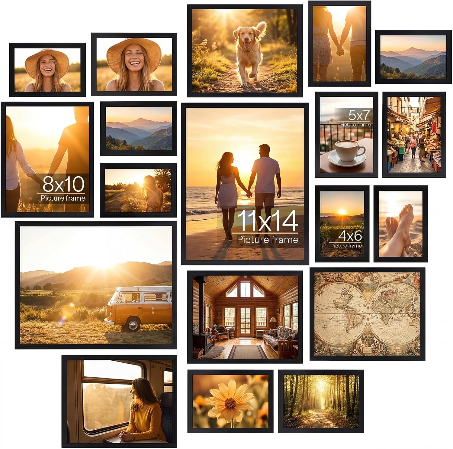Photo Frame Set - Black